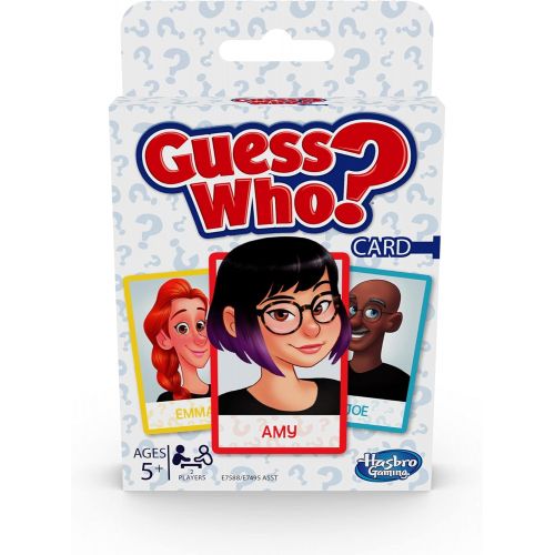 해즈브로 Hasbro Gaming Guess Who? Card Game for Kids Ages 5 and Up, 2 Player Guessing Game