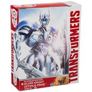 Hasbro Transformers Exclusive Platinum Edition Action Figure Silver Knight Optimus Prime