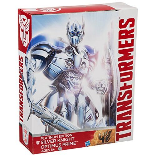 해즈브로 Hasbro Transformers Exclusive Platinum Edition Action Figure Silver Knight Optimus Prime