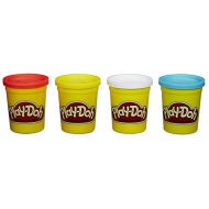 Hasbro Play-Doh 4-Pack of Colors 16 Ounce Total - Red, Yellow, White and Blue