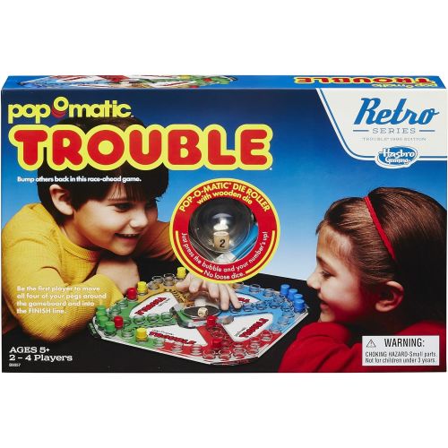 해즈브로 Hasbro Gaming Trouble Game: Retro Series 1986 Edition