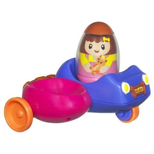 해즈브로 Hasbro 1 X Playskool Weebles Wobblin Go-Cart - Girl
