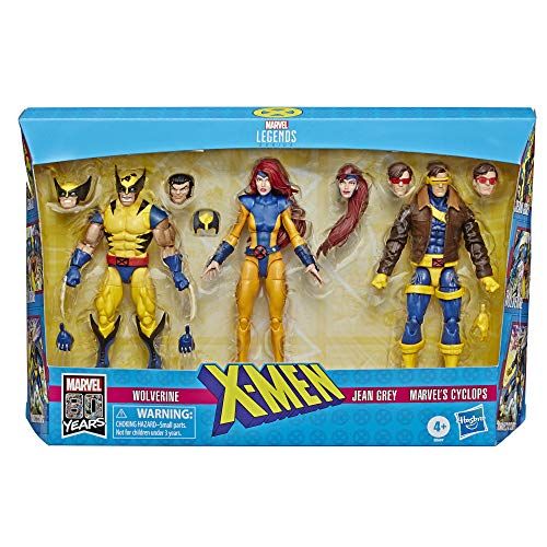 해즈브로 Hasbro Marvel Legends X-Men Jean Grey, Cyclops, and Wolverine 6-Inch Action Figure 3-Pack