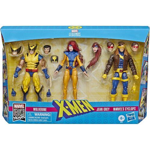 해즈브로 Hasbro Marvel Legends X-Men Jean Grey, Cyclops, and Wolverine 6-Inch Action Figure 3-Pack