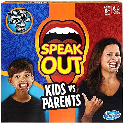 해즈브로 Hasbro Gaming Hasbro Speak Out Kids Vs Parents Game