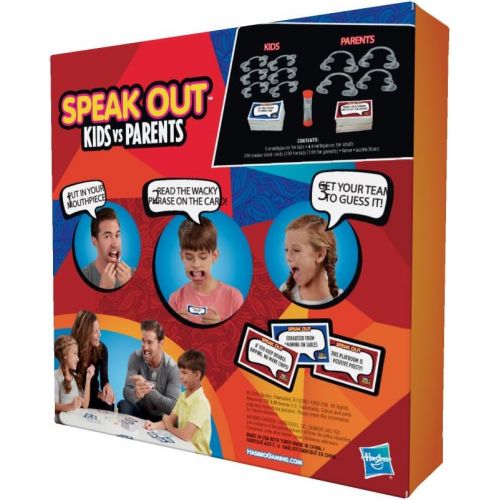 해즈브로 Hasbro Gaming Hasbro Speak Out Kids Vs Parents Game