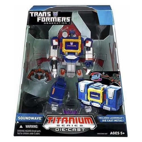 해즈브로 Hasbro Titanium Series Transformers 6 Inch Metal Cybertron Soundwave