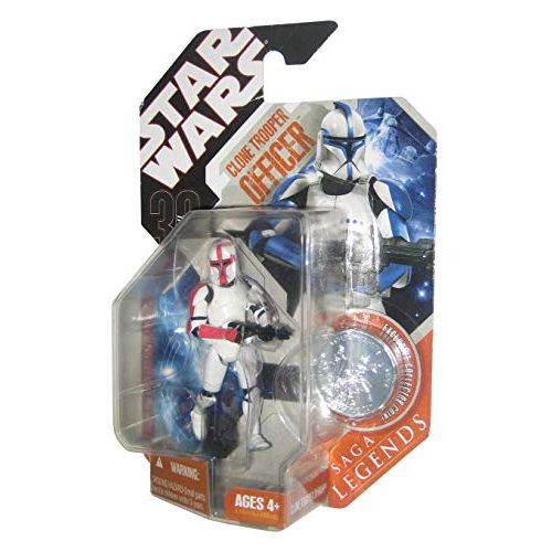 해즈브로 Hasbro Star Wars Saga Legends Clone Trooper Officer Figure - Red Variant