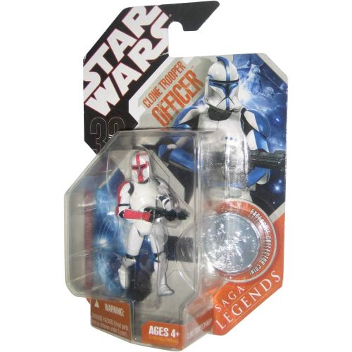 해즈브로 Hasbro Star Wars Saga Legends Clone Trooper Officer Figure - Red Variant