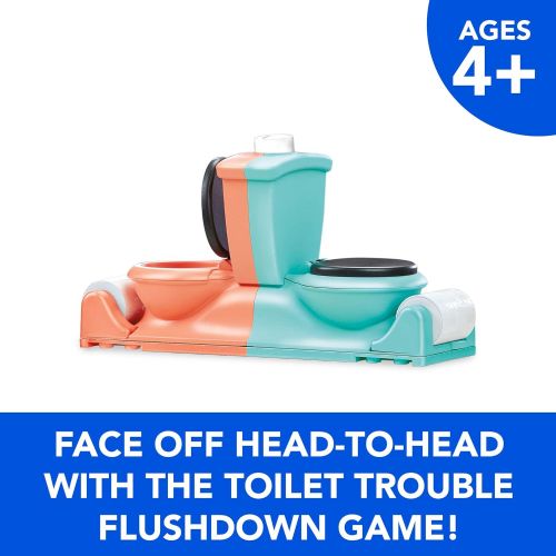 해즈브로 Hasbro Gaming Toilet Trouble Flushdown Kids Game Water Spray Ages 4+