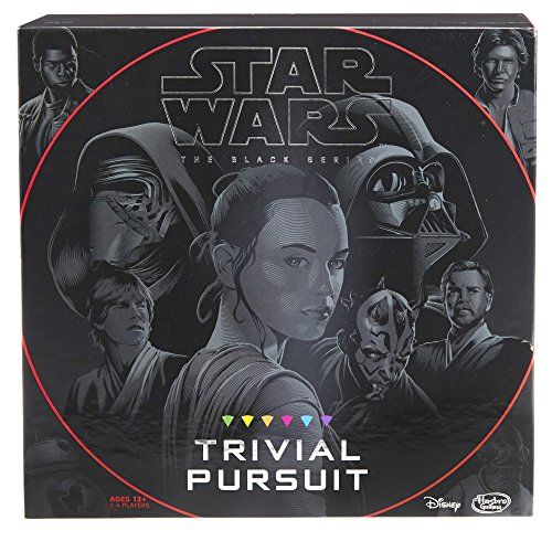해즈브로 Hasbro Gaming Hasbro Trivial Pursuit: Star Wars the Black Series Edition - Test Your Knowledge with Over 1,800 Easy To Extremely Difficult Questions for Ultimate Fans - 2-4 Players - Instruction