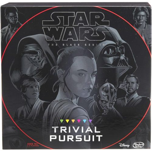 해즈브로 Hasbro Gaming Hasbro Trivial Pursuit: Star Wars the Black Series Edition - Test Your Knowledge with Over 1,800 Easy To Extremely Difficult Questions for Ultimate Fans - 2-4 Players - Instruction