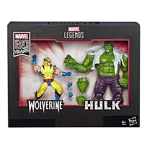 해즈브로 Hasbro Marvel Legends Wolverine and Hulk 6-Inch Action Figure 2-Pac Standard