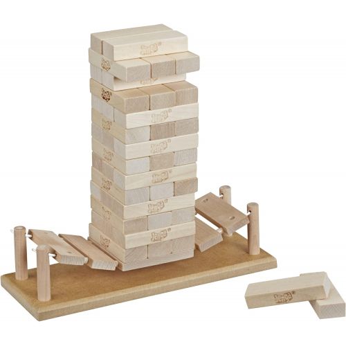 해즈브로 Hasbro Gaming Jenga Bridge Wooden Block Stacking Tumbling Tower Game for Kids Ages 8 & Up, 1 or More Players