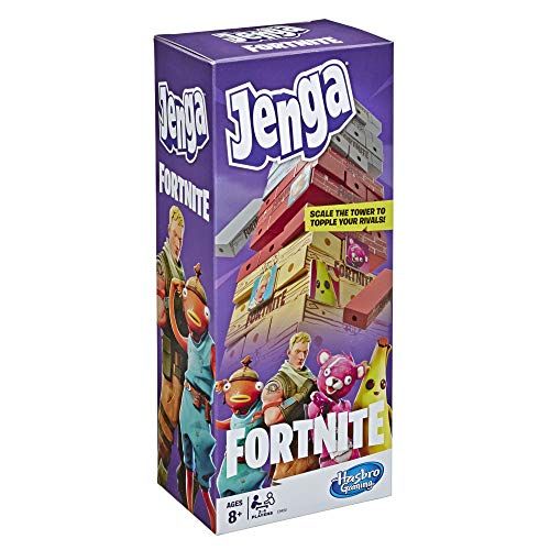 해즈브로 Hasbro Gaming Jenga: Fortnite Edition Game, Wooden Block Stacking Tower Game for Fortnite Fans, Ages 8 & Up