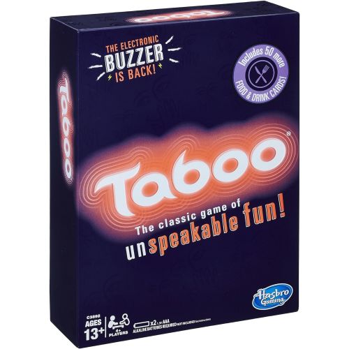 해즈브로 Hasbro Gaming Taboo Party Board Game With Buzzer for Kids Ages 13 and Up (Amazon Exclusive)