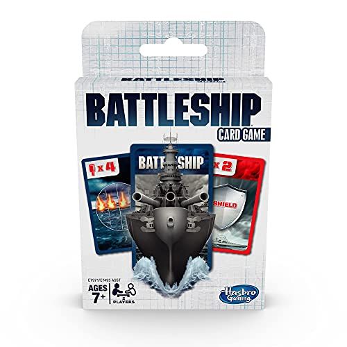 해즈브로 Hasbro Gaming Battleship Card Game for Kids Ages 7 and Up, 2 Players Strategy Game