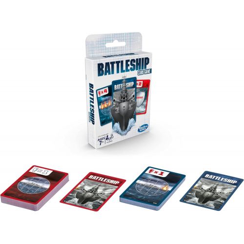 해즈브로 Hasbro Gaming Battleship Card Game for Kids Ages 7 and Up, 2 Players Strategy Game
