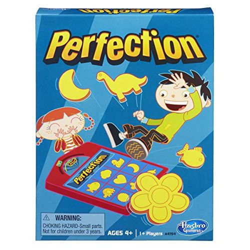 해즈브로 Hasbro Gaming Perfection Game Popping Shapes and Pieces Game for Kids Ages 4 and Up