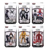 Hasbro Venom Marvel Legends: Venom, Carnage, Poison Spider-Man, Spider-Ham, Scream, Typhoid Mary Action Figure Set