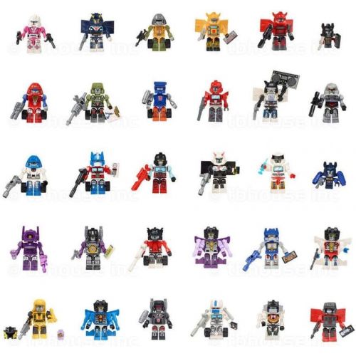 해즈브로 Hasbro Kre-O Transformers Cybertron Class of 84 Micro Changers Minifigure Set Includes 30 Kreons (2014 SDCC Exclusive)