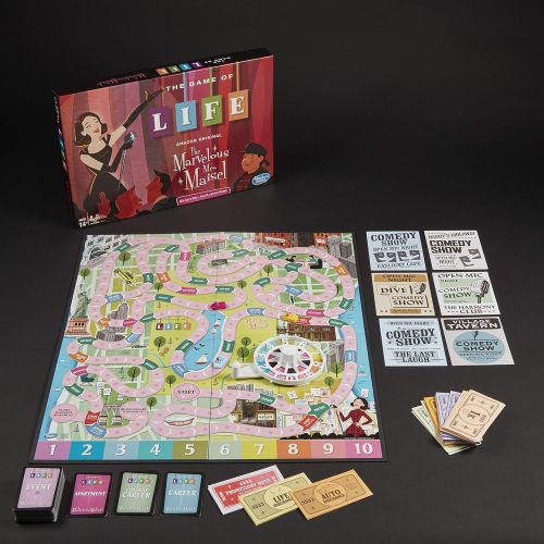 해즈브로 Hasbro Gaming The Game of Life: The Marvelous Mrs. Maisel Edition Board Game; Inspired by The Amazon Original Prime Video Series (Amazon Exclusive)