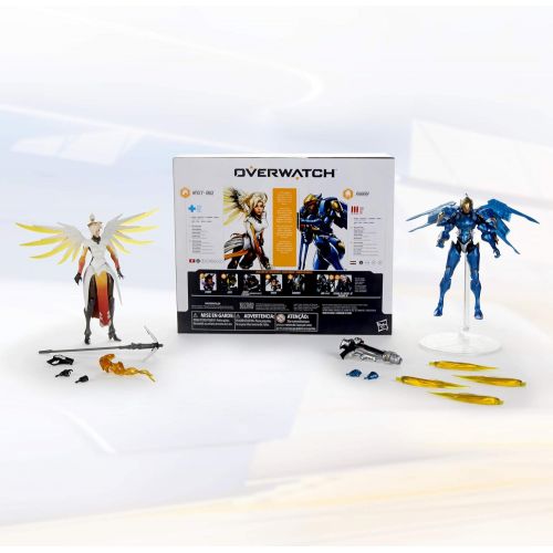 해즈브로 Hasbro Overwatch Ultimates Series Pharah and Mercy Dual Pack 6-Inch-Scale Collectible Action Figures with Accessories  Blizzard Video Game Characters