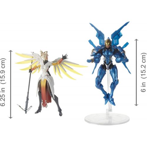 해즈브로 Hasbro Overwatch Ultimates Series Pharah and Mercy Dual Pack 6-Inch-Scale Collectible Action Figures with Accessories  Blizzard Video Game Characters