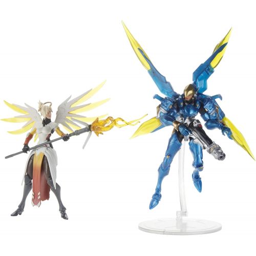 해즈브로 Hasbro Overwatch Ultimates Series Pharah and Mercy Dual Pack 6-Inch-Scale Collectible Action Figures with Accessories  Blizzard Video Game Characters