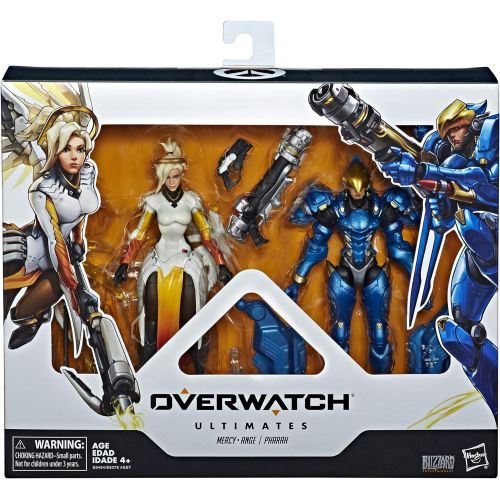 해즈브로 Hasbro Overwatch Ultimates Series Pharah and Mercy Dual Pack 6-Inch-Scale Collectible Action Figures with Accessories  Blizzard Video Game Characters