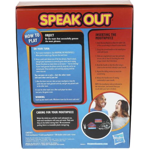 해즈브로 Hasbro Gaming Speak Out Game Mouthpiece Challenge