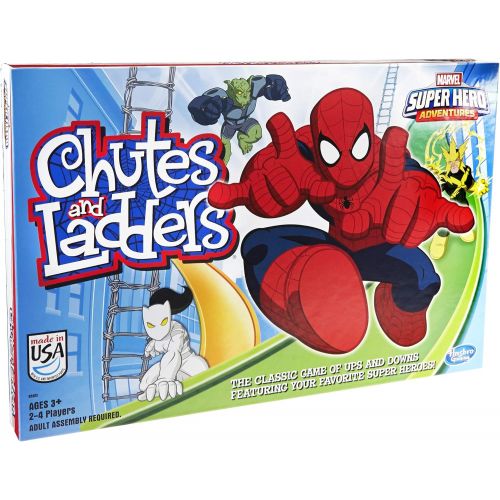 해즈브로 Hasbro Gaming Marvel Spider-Man Web Warriors Chutes & Ladders Game