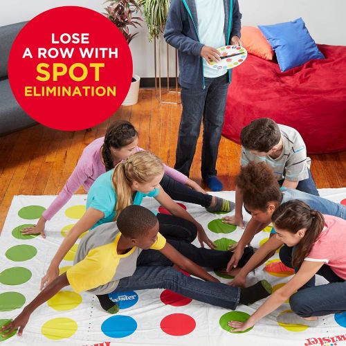 해즈브로 Hasbro Gaming Twister Ultimate: Bigger Mat, More Colored Spots, Family, Kids Party Game Age 6+; Compatible with Alexa (Amazon Exclusive)