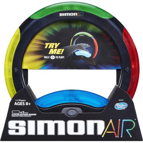 해즈브로 Hasbro Gaming Hasbro Simon Air Game  Touchless Technology  Master the Moves to Win  Solo and 2 Player Mode  A Modern Twist on the Classic Game