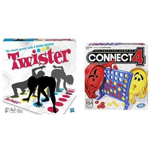 해즈브로 Hasbro Twister Game and Connect 4 Game Bundle