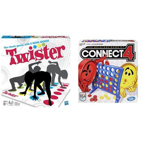 해즈브로 Hasbro Twister Game and Connect 4 Game Bundle