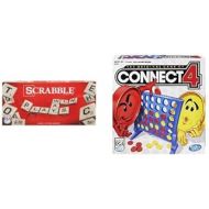 Hasbro Scrabble Crossword Game and Connect 4 Game Bundle