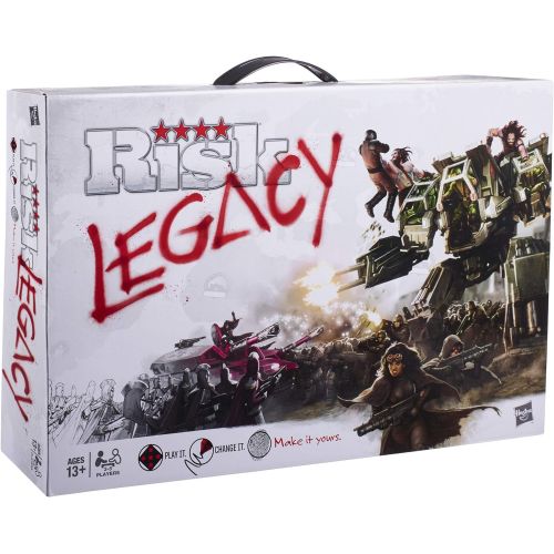 해즈브로 Hasbro Gaming Avalon Hill Risk Legacy Strategy Tabletop Game, Immersive Narrative Game, Miniature Board Game for Ages 13 and Up, for 3-5 Players