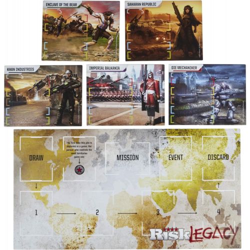 해즈브로 Hasbro Gaming Avalon Hill Risk Legacy Strategy Tabletop Game, Immersive Narrative Game, Miniature Board Game for Ages 13 and Up, for 3-5 Players