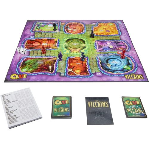 해즈브로 Hasbro Gaming Clue: Disney Villains Edition Game, Board Game for Kids Ages 8+, Game for 2-6 Players, Fun Family Game for Disney Fans (Amazon Exclusive)