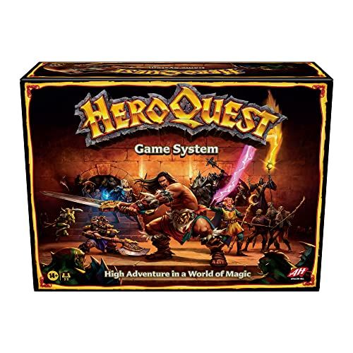 해즈브로 Hasbro Gaming Avalon Hill HeroQuest Game System Tabletop Board Game, Immersive Fantasy Dungeon Crawler Adventure Game for Ages 14 and Up, 2-5 Players