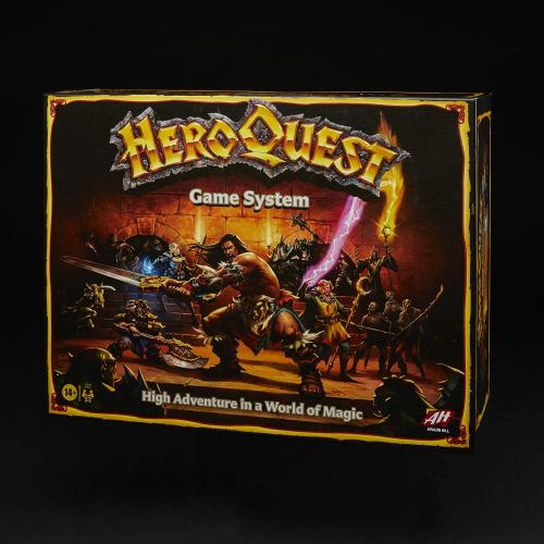 해즈브로 Hasbro Gaming Avalon Hill HeroQuest Game System Tabletop Board Game, Immersive Fantasy Dungeon Crawler Adventure Game for Ages 14 and Up, 2-5 Players