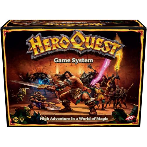 해즈브로 Hasbro Gaming Avalon Hill HeroQuest Game System Tabletop Board Game, Immersive Fantasy Dungeon Crawler Adventure Game for Ages 14 and Up, 2-5 Players