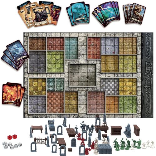 해즈브로 Hasbro Gaming Avalon Hill HeroQuest Game System Tabletop Board Game, Immersive Fantasy Dungeon Crawler Adventure Game for Ages 14 and Up, 2-5 Players