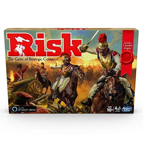 해즈브로 Hasbro Gaming Risk Game with Dragon; for Use with Amazon Alexa; Strategy Board Game Ages 10 and Up; with Special Dragon Token (Amazon Exclusive)