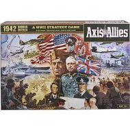 Hasbro Gaming Avalon Hill Axis & Allies 1942 Second Edition WWII Strategy Board Game, with Extra Large Gameboard, Ages 12 and Up, 2-5 Players , Brown