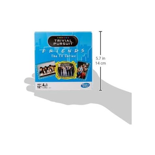 해즈브로 Hasbro Gaming Trivial Pursuit: Friends The TV Series Edition Trivia Party Game; 600 Trivia Questions for Tweens and Teens Ages 12 and Up (Amazon Exclusive)