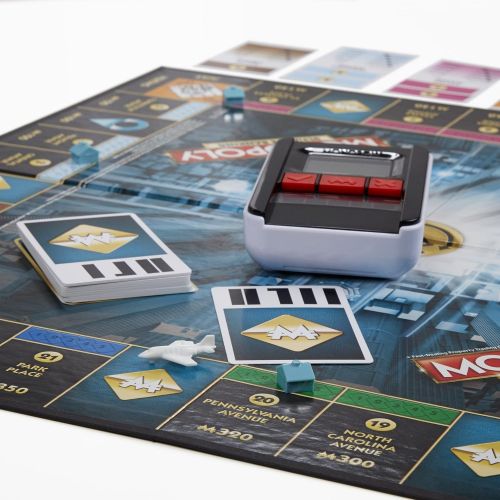 해즈브로 Hasbro Gaming Monopoly Game: Ultimate Banking Edition Board Game, Electronic Banking Unit, Game for Families and Kids Ages 8 and Up (Amazon Exclusive)