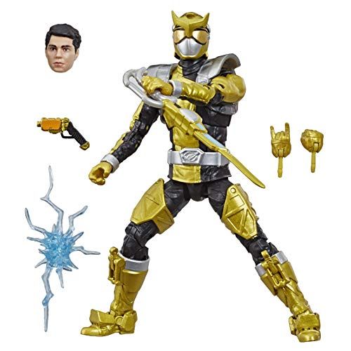 해즈브로 Hasbro Power Rangers Lightning Collection 6 Beast Morphers Gold Ranger Collectible Action Figure Toy with Accessories