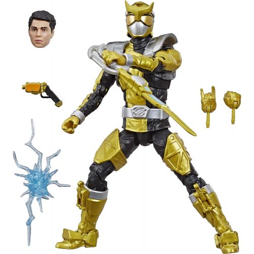 해즈브로 Hasbro Power Rangers Lightning Collection 6 Beast Morphers Gold Ranger Collectible Action Figure Toy with Accessories